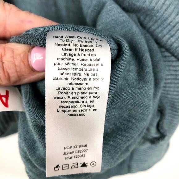 BEYOND YOGA Women's Soften Up Cardigan Sweater XS Green Storm Open Front NWOT - Picture 11 of 11